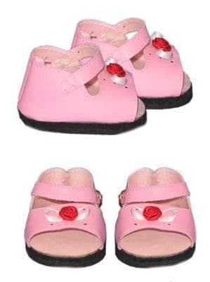 8 inch Pink Sandels Shoes - Teddy Bear Clothes