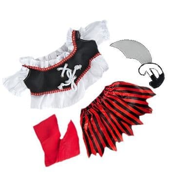 8 inch Pirate Girl Outfit - Teddy Bear Clothes - SPECIAL PRICE