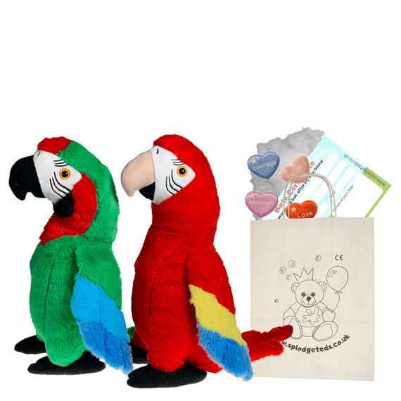 8 inch Red or Green Parrot - Bear Making Kit