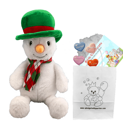 8 inch Snowman with Green Hat  - Bear Making Kit