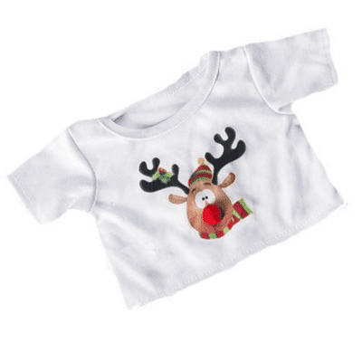 8 inch Teddy Bear T-Shirt - Rudolph the Reindeer - Teddy Bear Clothes