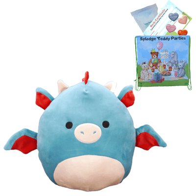 Blue Dragon - Squishy Plush Toy Pillow DIY Kit - no-sew