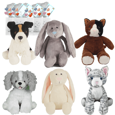Build a Teddy Bear Party - 6 x 16 inch Pets - Set B