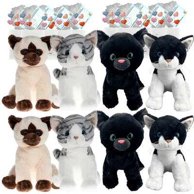 Build a Teddy Party - 8 x 16 inch Cats - no sew