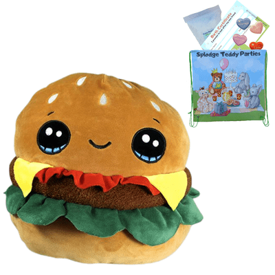 Cheeseburger - Squishy Plush Toy Pillow DIY Kit - no-sew