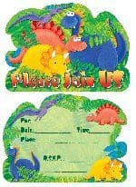 Dinosaur Party - Invitations x 8