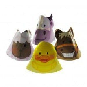 Farm Animal - Shaped Hats x 8