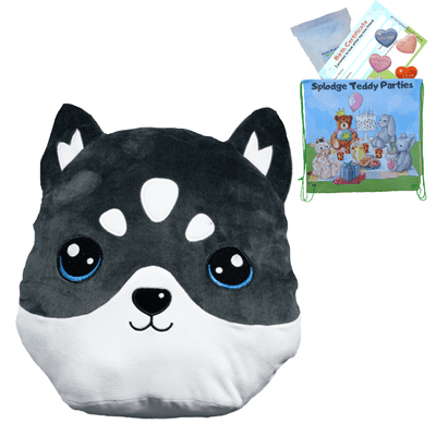Husky - Squishy Plush Pillow DIY Kit - no-sew