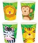 Jungle Animal Safari - Cups x 8