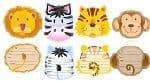 Jungle Animal Safari - Invitations & envelopes x 8