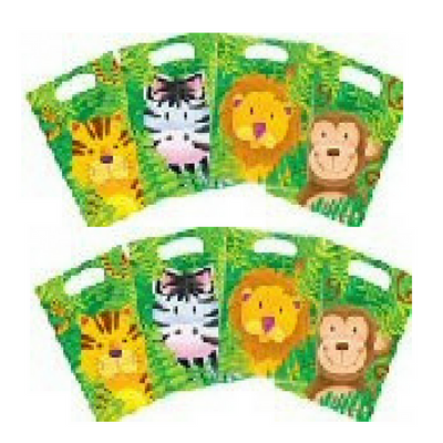 Jungle Animal Safari - Loot Bags x 8