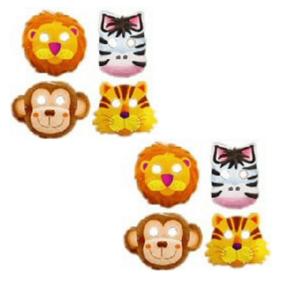 Jungle Animal Safari - Masks x 8