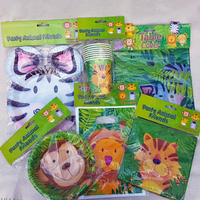 Jungle Tableware Picnic Party Set - CLEARANCE BUNDLE