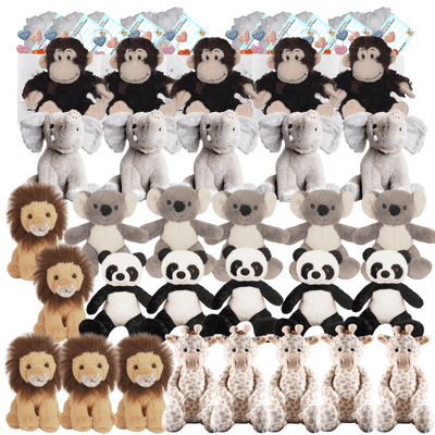 Make a Bear Party - 30 x 10 inch Zoo Animals - no sew
