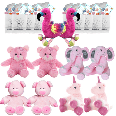 Make a Teddy Bear Party - 10 x 8 inch Pink Selection