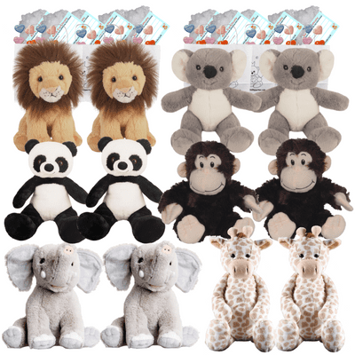 Make a Teddy  Bear Party - 12 x 10 inch Zoo Animals - no sew