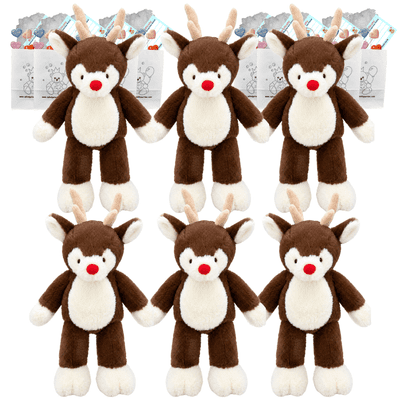 Make your own Bear Christmas Party - 6 x 16 inch Rodney the Reindeers - no-sew