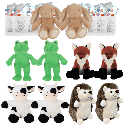 Make your own Bear Party - 10 x 10  inch Countryside Teddies no-sew