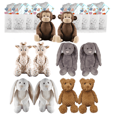 Make your own Bear Party - 10 x 10 inch Flopsy Animals - no-sew