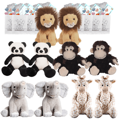 Make your own Bear Party - 10 x 10 inch Zoo Animals - no sew