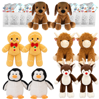 Make your own Bear Party - 10 x 16 inch Christmas Cuddles Plushies