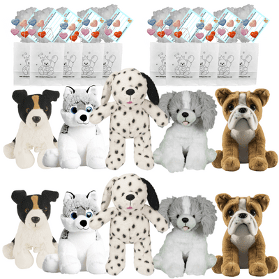 Make your own Bear Party - 10 x 16 inch Dogs Set B - no-sew