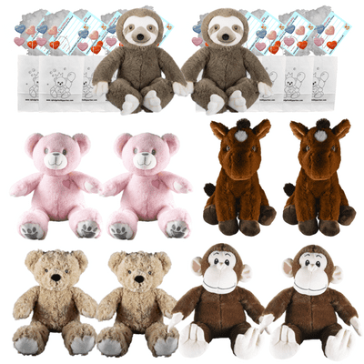 Make your own Bear Party - 10 x 16 inch Eco Plushies - no-sew