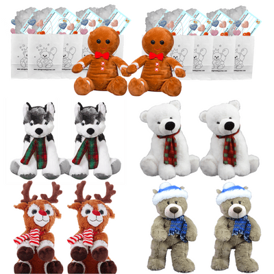 Make your own Bear Party - 10 x 8 inch Christmas Teddies