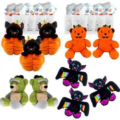 Make your own Bear Party - 10 x 8 inch Halloween Plushies no-sew