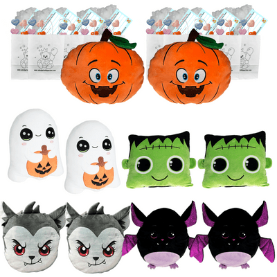 Make your own Bear Party - 10 x Halloween Pillow Plushies - no-sew