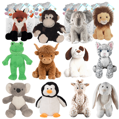 Make your own Bear  Party - 12 x 10 inch Animals- no sew