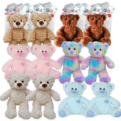 Make your own Bear Party - 12 x 10 inch Teddy Plushies - no-sew