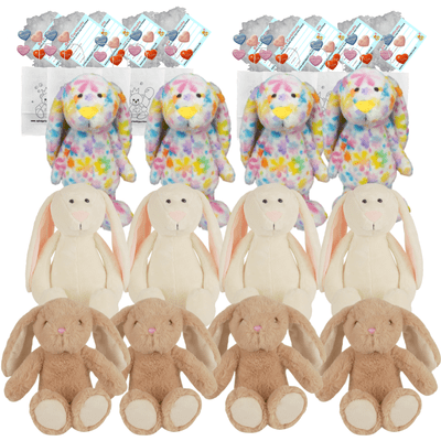 Make your own Bear Party - 12 x 16 inch Bunny Rabbit Plushies - no-sew