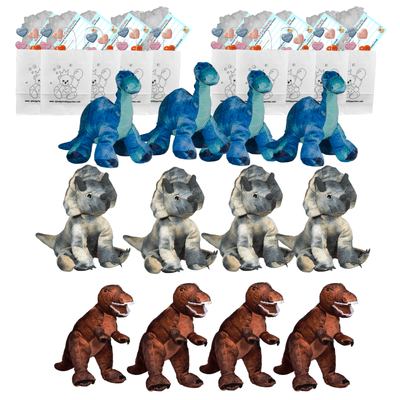 Make your own Bear Party - 12 x 8 inch Dinosaurs - no-sew