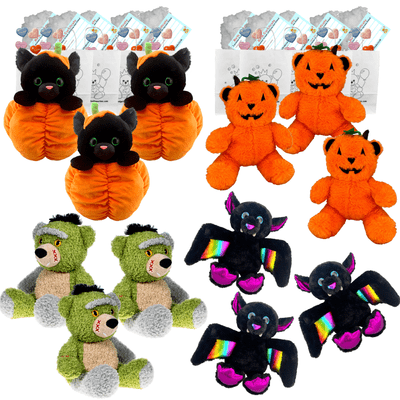 Make your own Bear Party - 12 x 8 inch Halloween Plushies - no-sew