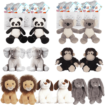 Make your own Bear Party - 14 x 10 inch Animal Plushies - no sew