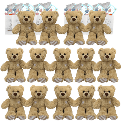 Make your own Bear Party - 14 x 10 inch Brown Cuddles Teddies no-sew