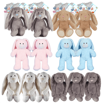 Make your own Bear Party - 14 x 10  inch Bunny Plushies - no-sew