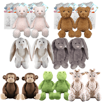 Make your own Bear Party - 14 x 10 inch Flopsy Animals  Bear - no-sew