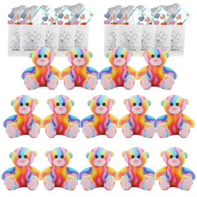 Make your own Bear Party - 14 x 8 inch Bubble Gum the Rainbow Teddy