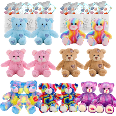 Make your own Bear Party - 14 x 8 inch Mixed Teddies - no-sew
