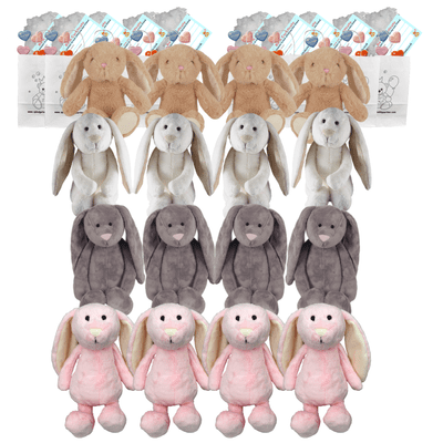 Make your own Bear Party - 16 x 10  inch Bunny Plushies - no-sew