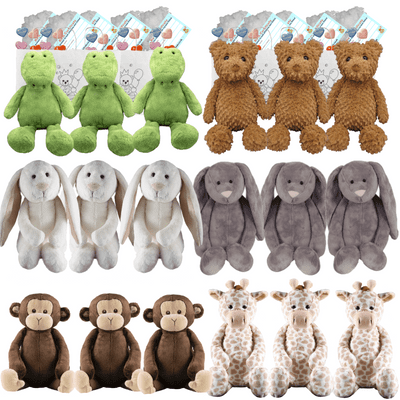 Make your own Bear Party - 18 x 10 inch Flopsy Animals - no sew