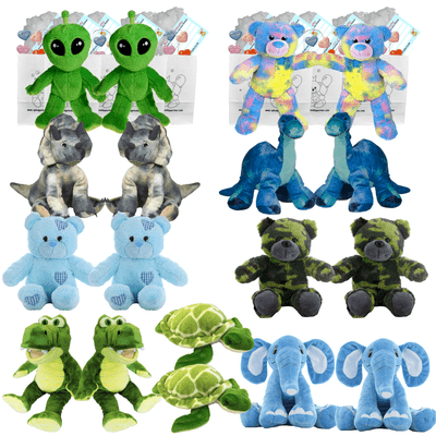 Make your own Bear Party - 18 x 8 inch Blue and Green Teddies