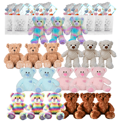 Make your own Bear Party - 20 x 10 inch Teddies Set D
