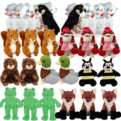 Make your own Bear Party - 20 x 16 inch British Wildlife Plushies - no-sew