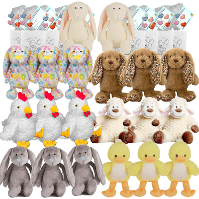 Make your own Bear Party - 20 x 16 inch Easter Plushies - no-sew