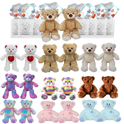 Make your own Bear Party - 20 x 16 inch Teddy Bears Set A - no-sew