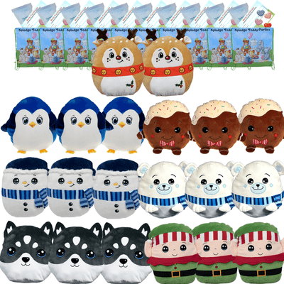 Make your own Bear Party - 20 x Christmas Pillow Plushies - no-sew