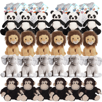Make your own Bear Party - 24 x 10 inch Zoo Animals - no-sew